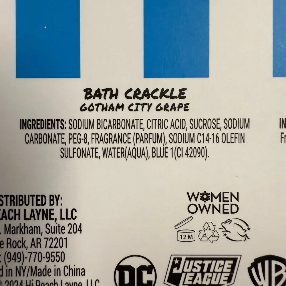 NEW Justice League of America Bath Bomb Bubble Bath Set